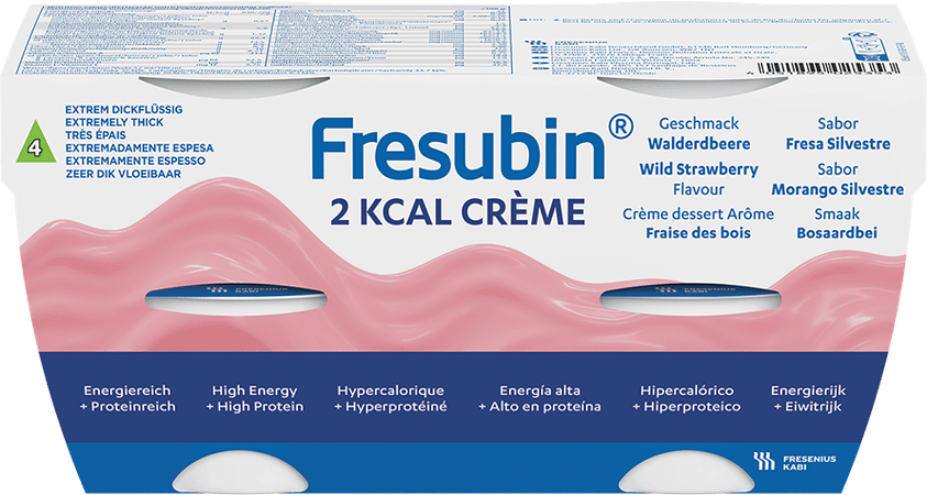 Fresubin 2 Kcal Creme 125 gr Fraise Des Bois/bosaardbei  -  Fresenius