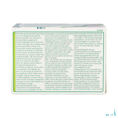 Orlistat Teva Harde Capsule 120 X 60 mg 