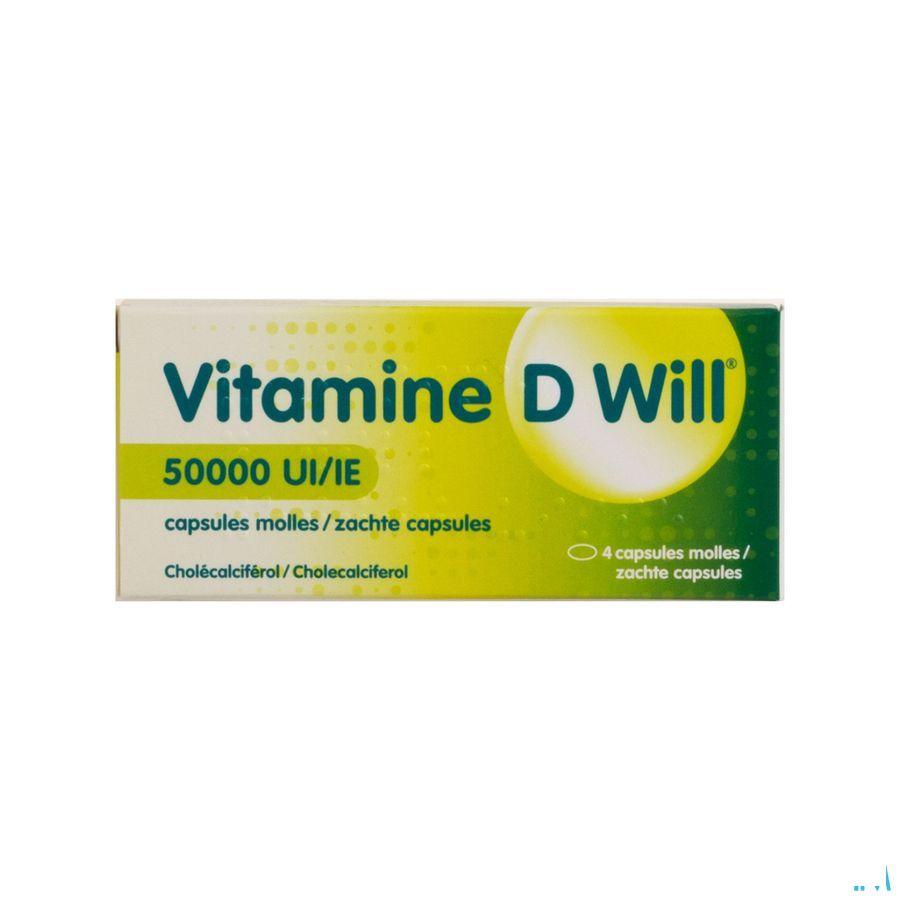 Vitamine D Will 50000Ui Caps Molle 4  -  Will Pharma