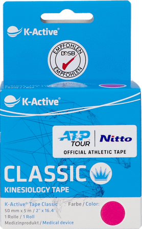 K-active Tape Rose - 5cm X 5m : La Bande De Kinesiologie Originale Produite Par Nitto Denko  -  Naqi