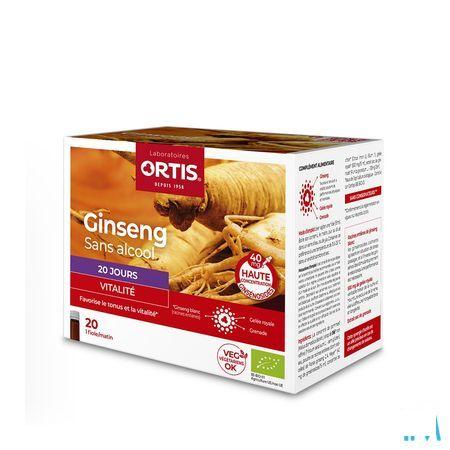 Ortis Ginseng Bio S/Alcool 20X15 ml  -  Ortis