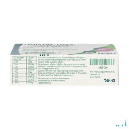 Orlistat Teva Capsule Dure 60 X 60 mg 