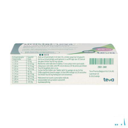 Orlistat Teva Harde Capsule 60 X 60 mg 