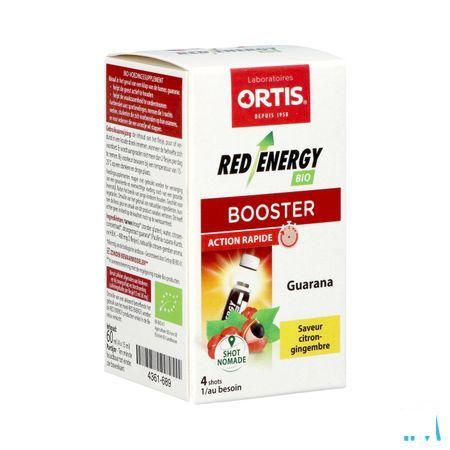 Ortis Red Energy Citron Gingembre Bio Shots 4X15ml  -  Ortis