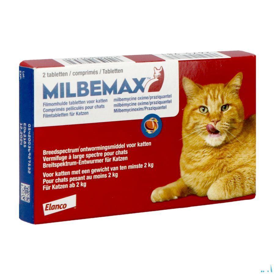 Milbemax Katten Filmomhulde tabl Blister 1x2