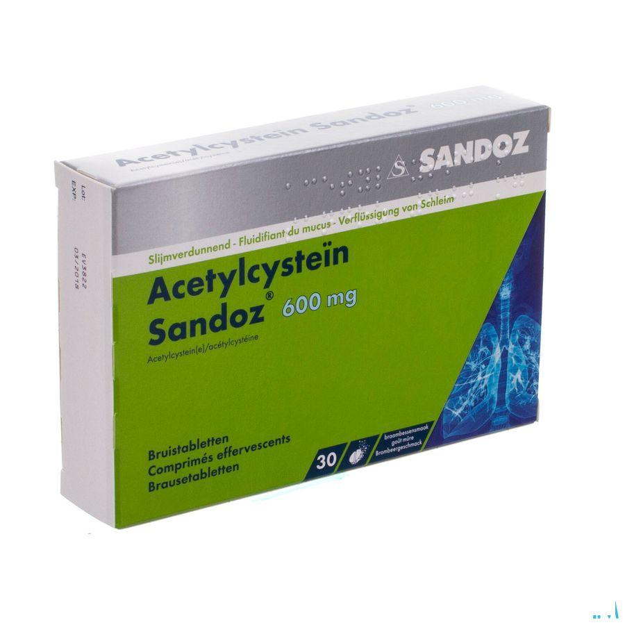 Acetylcystein Sandoz 600 mg Comp Eff. 30