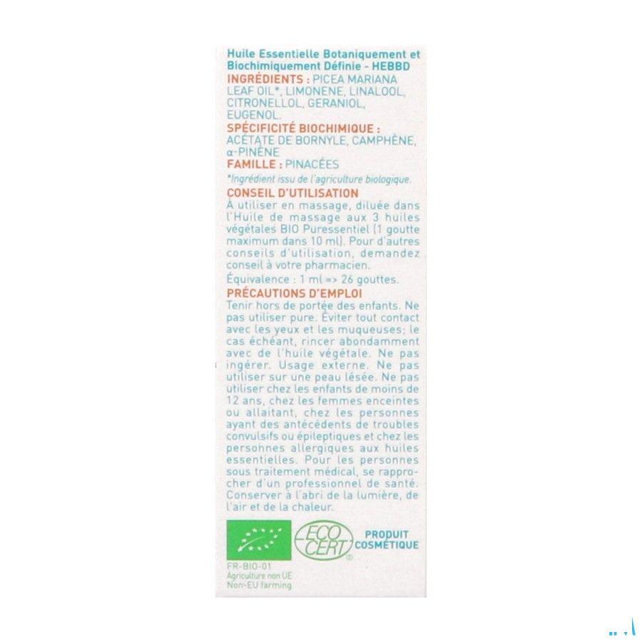 Puressentiel Eo Zwarte Spar Bio Essentiele Olie 5 ml  -  Puressentiel