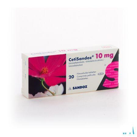 Cetirizine Sandoz Tabletten 20 X 10 mg 