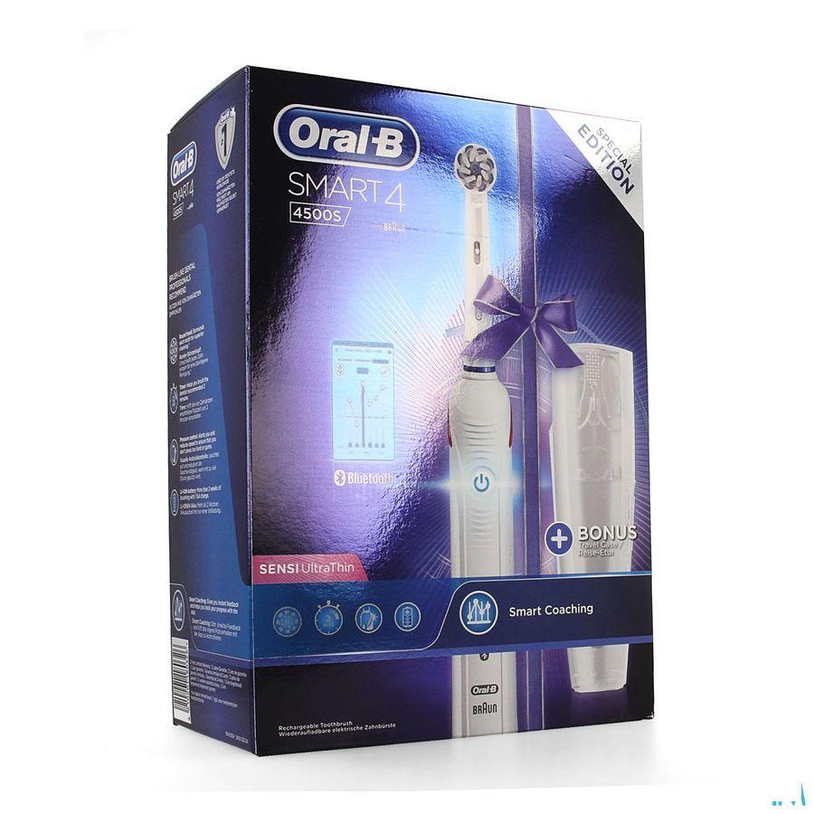 Oral-B Smart 4500S Sens. Tb Elec. Zwart+Travelcase
