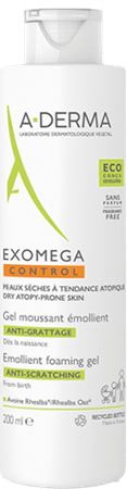 Aderma Exomega Control Emol. Schuimende Gel 200 ml  -  Aderma Benelux