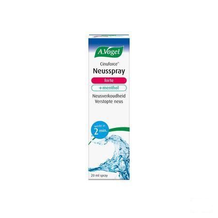 Vogel Cinuforce Spray Nasal Forte + Menthol 20 ml  -  A.vogel