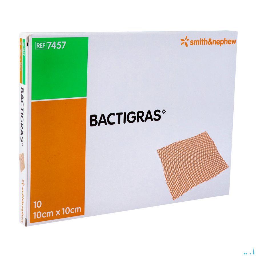 Bactigras Verband 10cmx10cm 10 7457  -  Smith Nephew