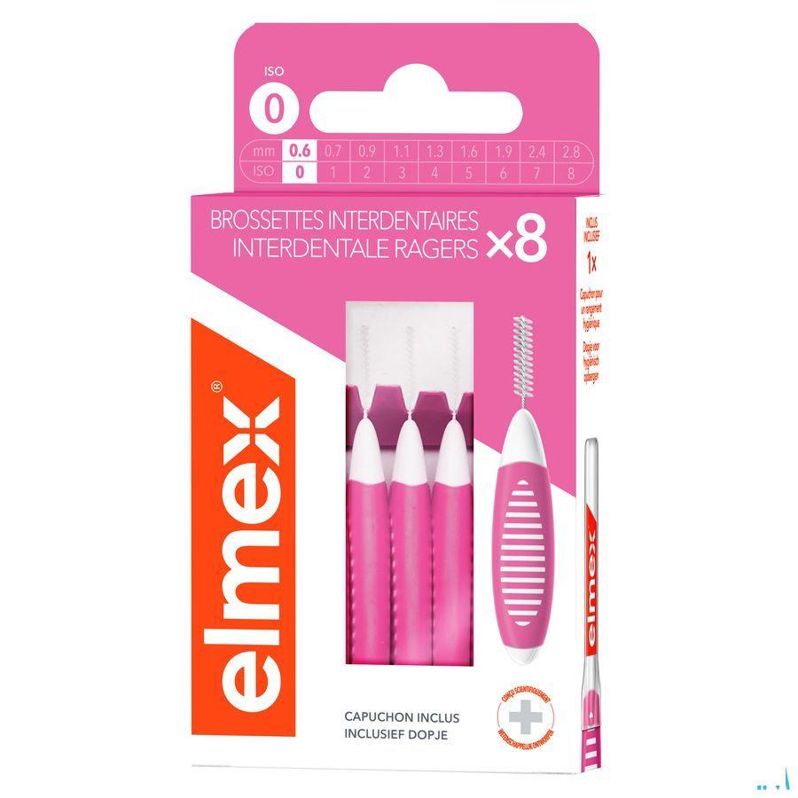 Elmex Set Interdentale Borsteltjes Iso 0 0,6Mm 8