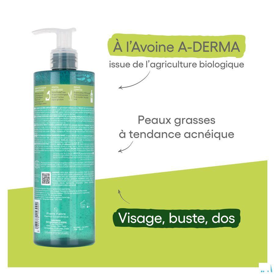 Aderma Biology Ac Zuiv. Schuim.Reinig.Gel 400 ml