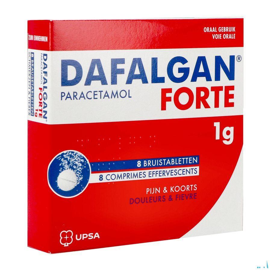 Dafalgan Forte 1 gr Agrume Comprimes Effervescents 8