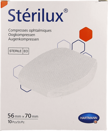 Sterilux Compr. ocul. 56x70 St.10 P/s  -  Hartmann