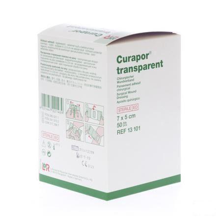 Curapor Transparant Steriel 7cmx 5cm 50 13101  -  Lohmann & Rauscher