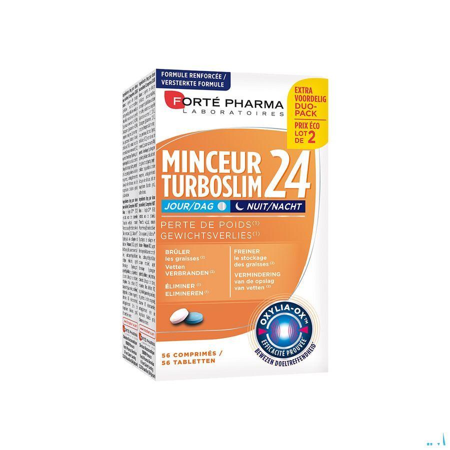 Turboslim 24 Dag/nacht Tabletten 2x28  -  Forte Pharma