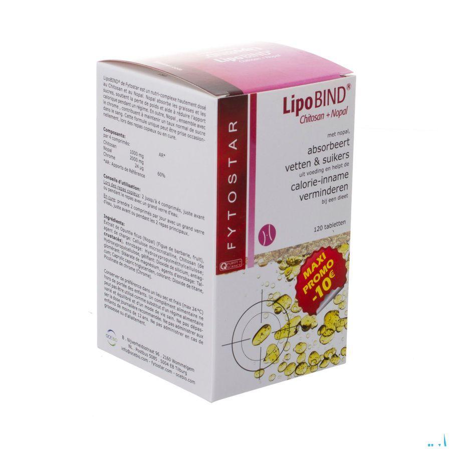 Fytostar Lipobind Chitosan Nopal Comprimes 120  -  Ocebio
