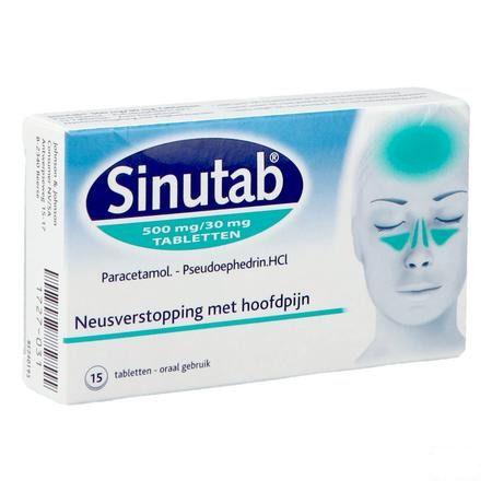 Sinutab 500/30 mg Tabletten 15