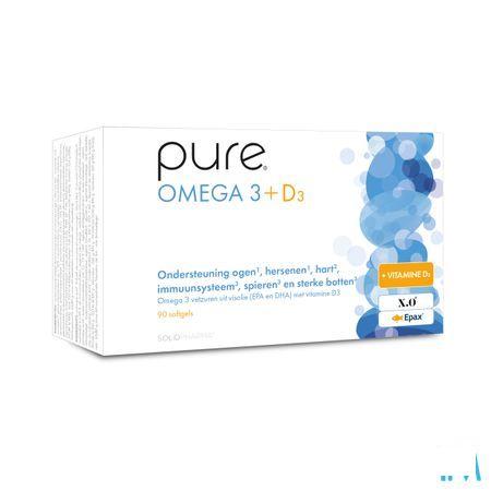 Pure Omega 3 + D3 Softgels 90