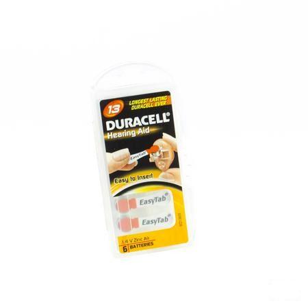 Duracell Easytab Hoorbatterij Da13 6 Oranje