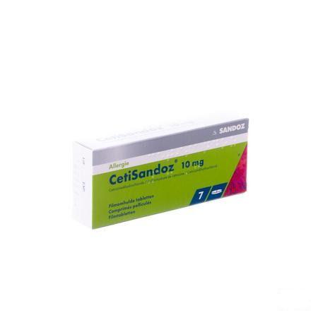 Cetisandoz Sandoz Comprimes 7 X 10 mg 