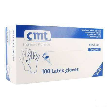 Cmt Handschoenen Latex Wit Lp L 100  -  Infinity Pharma