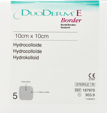 Duoderm E Bord Adhesive 10x10cm 5 H7970  -  Convatec