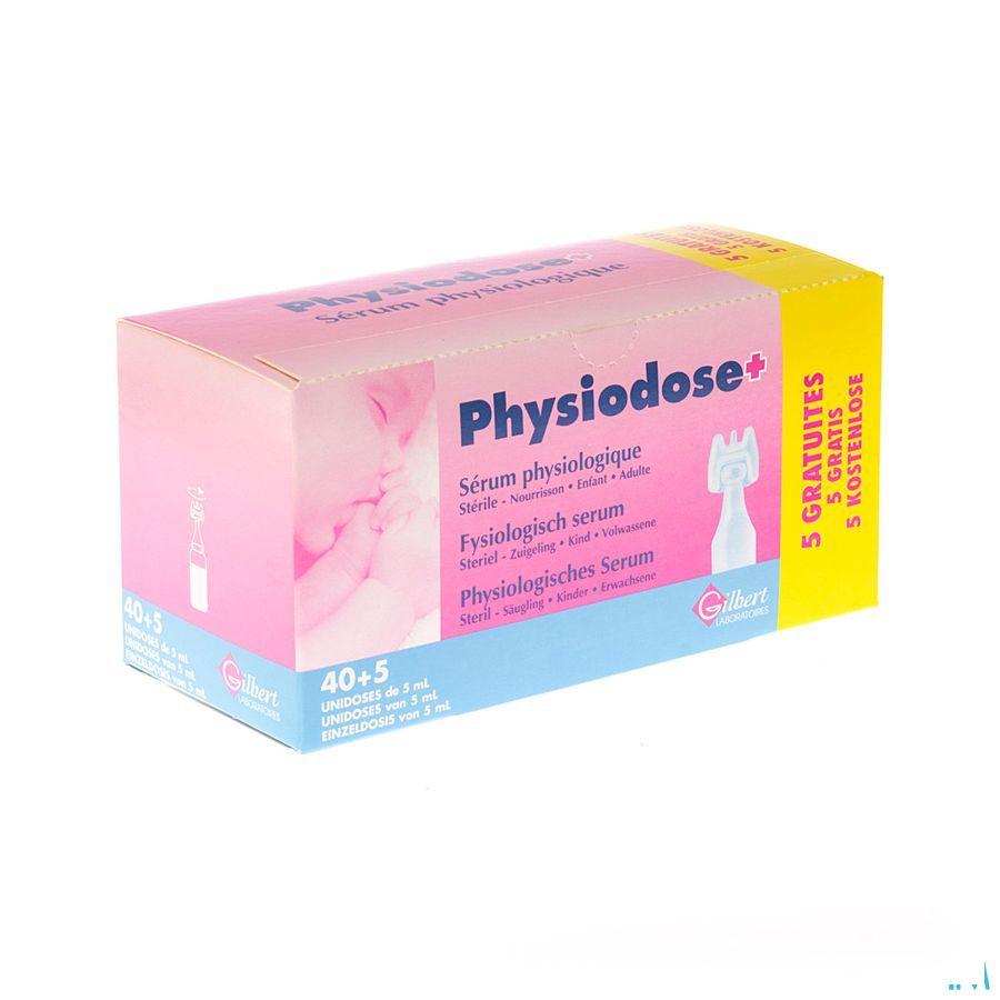 Physiodose Serum Physio Ud Ster 40x5 ml + 5 Gratuit