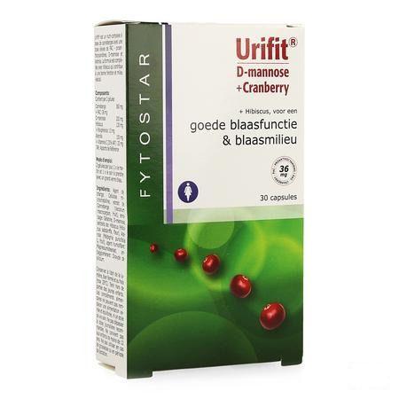 Fytostar Urifit D-mannose + Cranberry Capsule 30  -  Ocebio