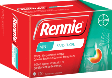 Rennie Sans Sucre Pastilles 120