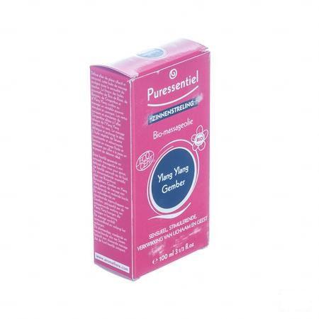 Puressentiel Mass.olie Ylang Ylang-gember Bio100 ml  -  Puressentiel