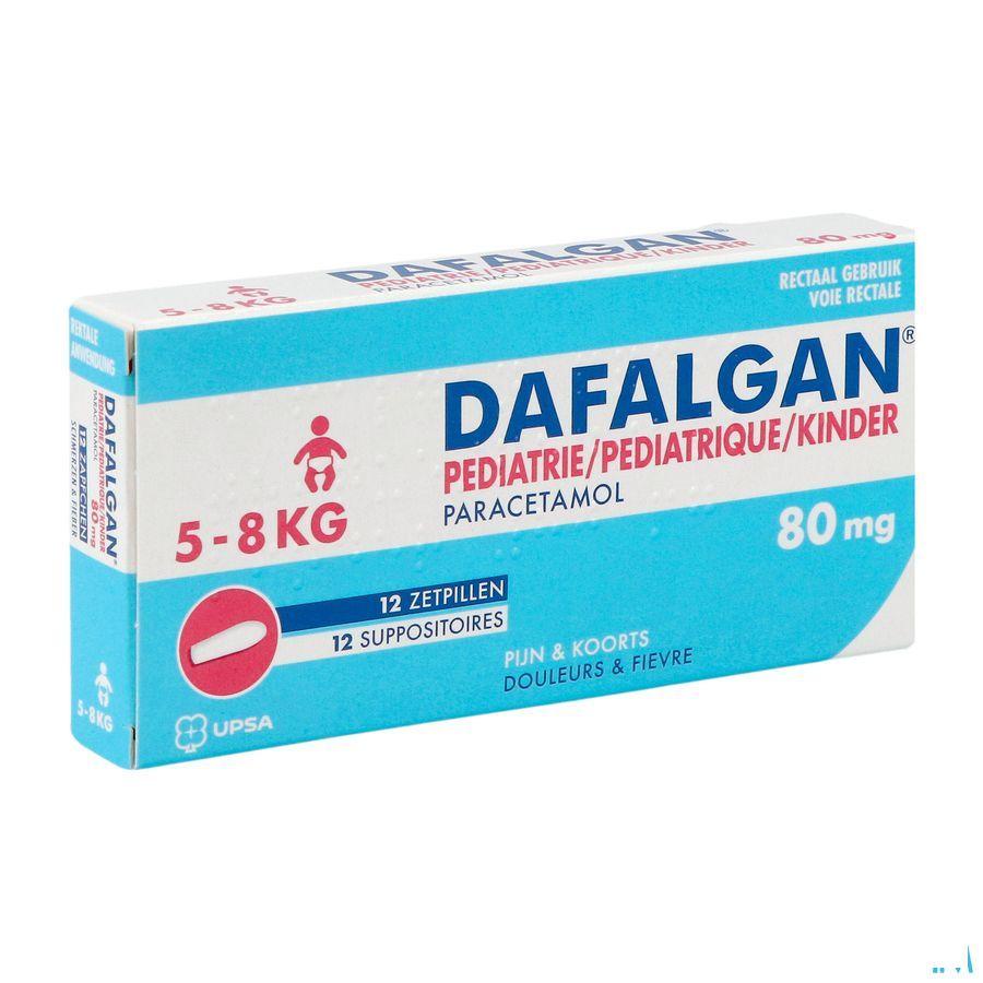 Dafalgan Pediatrique 80 mg Suppo 12