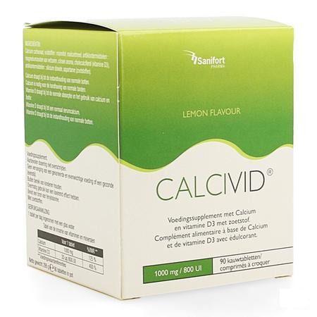 Calcivid 1000 mg/800IELemon Chew 90 