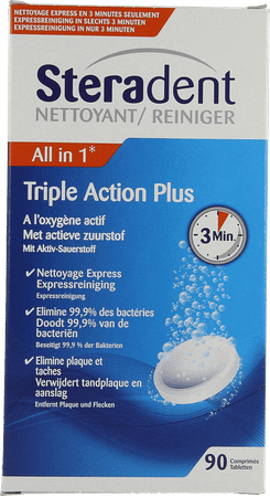 Steradent Cleaner Triple Action Plus 90