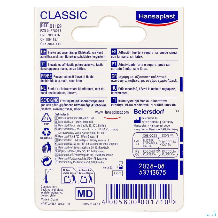 Hansaplast Fixation Tape Classic 5mx2,50cm  -  Beiersdorf