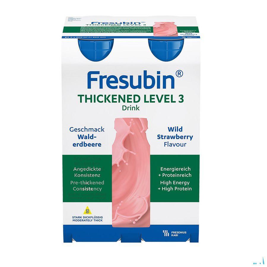 Fresubin Thickened Level 3 Drink Fraise 4X200 ml