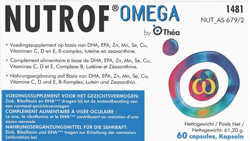 Nutrof Omega Suppl.alim.yeux Capsule 60 