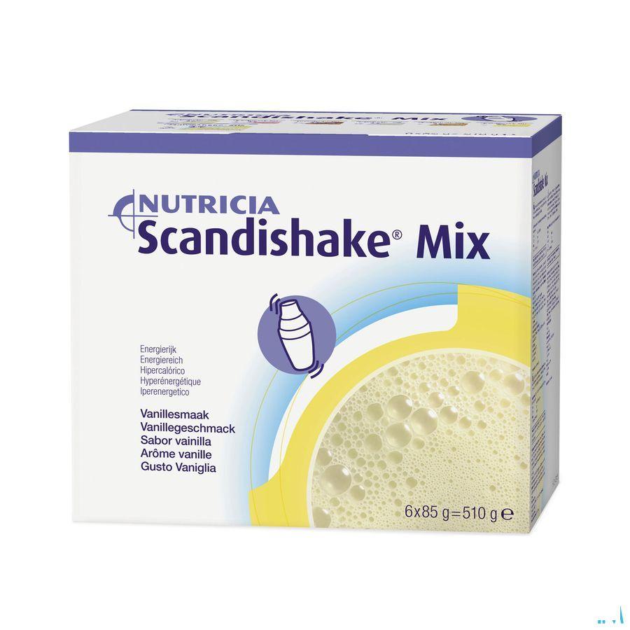 Scandishake Mix Vanille Zakje 6x85 gr  -  Nutricia