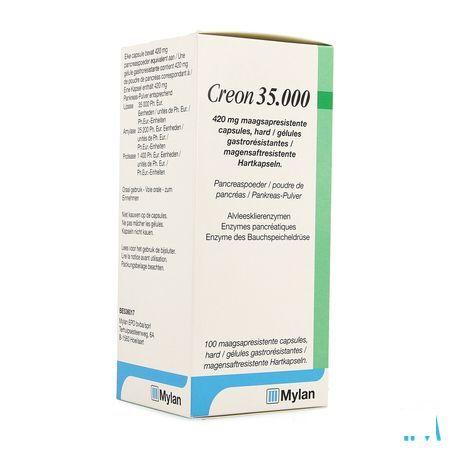 Creon 35000 420 mg Gastroresist Capsule Dur 100 