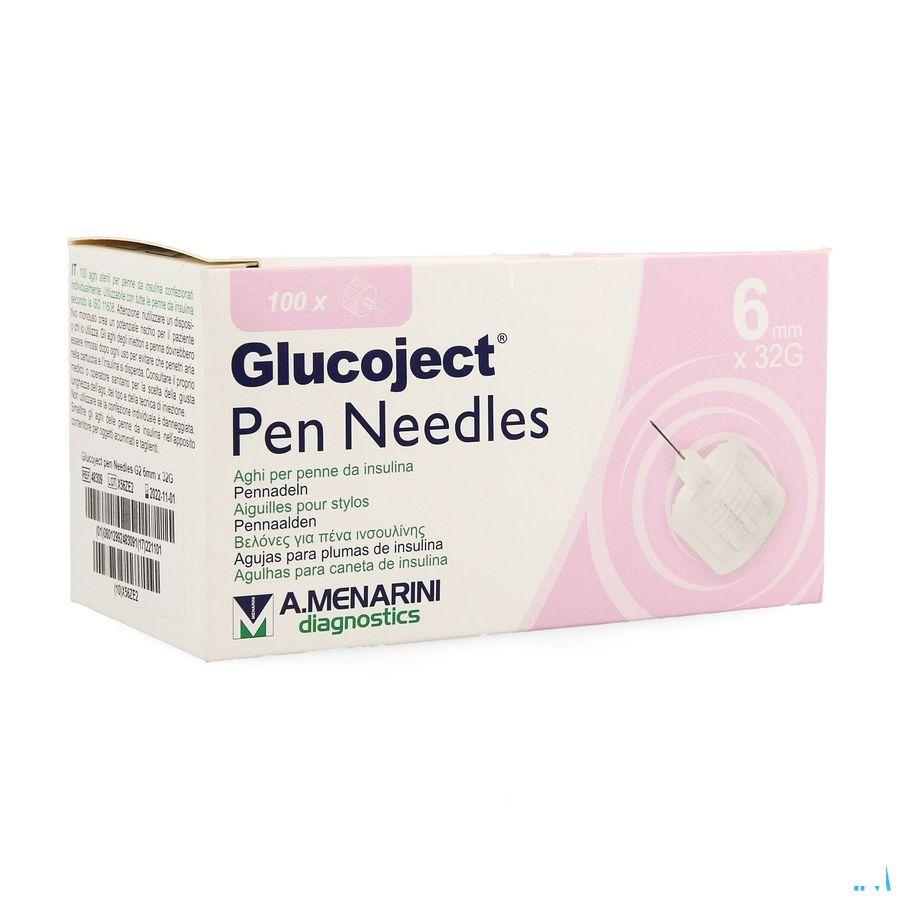 Glucoject Pen Needles 6mm 32g  -  Menarini