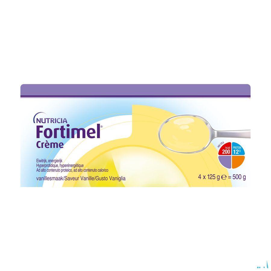 Fortimel Creme Vanille 4X125 g  -  Nutricia