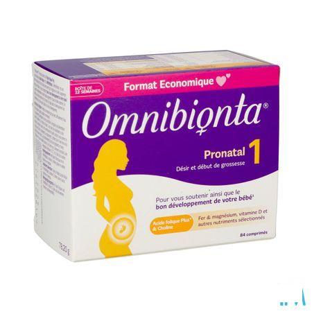 Omnibionta Pronatal 1Desir Debut Gross.12 Sem Com 84