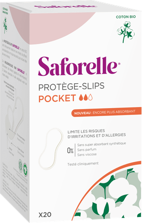Saforelle Coton Protect Inlegkruisjes Pocket 20