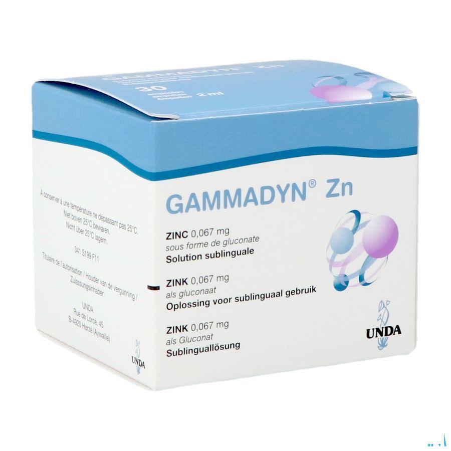 Gammadyn Ampullen 30 X 2 ml Zn  -  Unda - Boiron