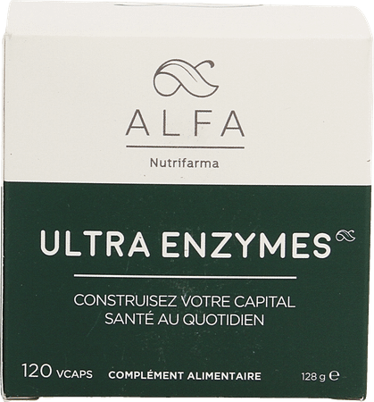 Alfa Ultra Enzymes Vcaps 120  -  Nutrifarma