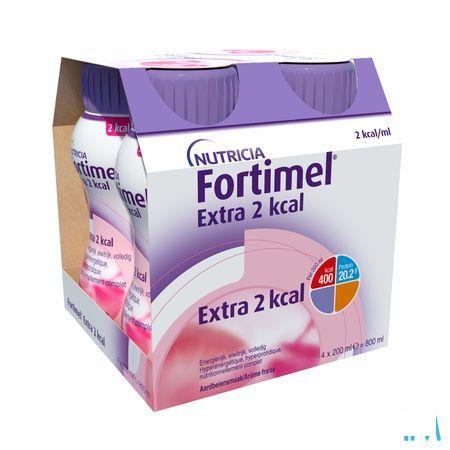 Fortimel Extra 2Kcal Fraise 4X200 ml  -  Nutricia