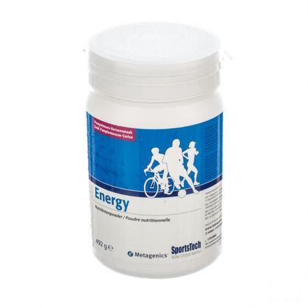 Sportstech Energy Grapefruit-cherry Poeder 492g  -  Metagenics