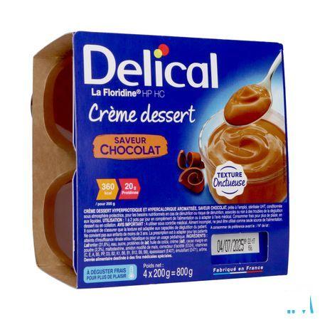 Delical Creme Dessert La Floridine Chocolad.4 x 200 gr